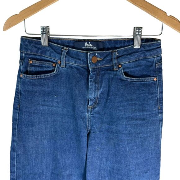 Boden The York Cropped Wide Leg Jeans Sz 2 - Picture 4 of 10